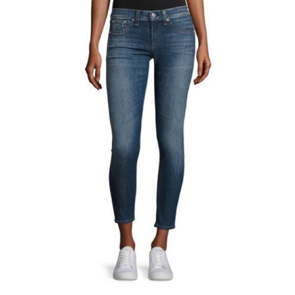 Rag & Bone Mid Rise Capri Jeans (Rae Wash)